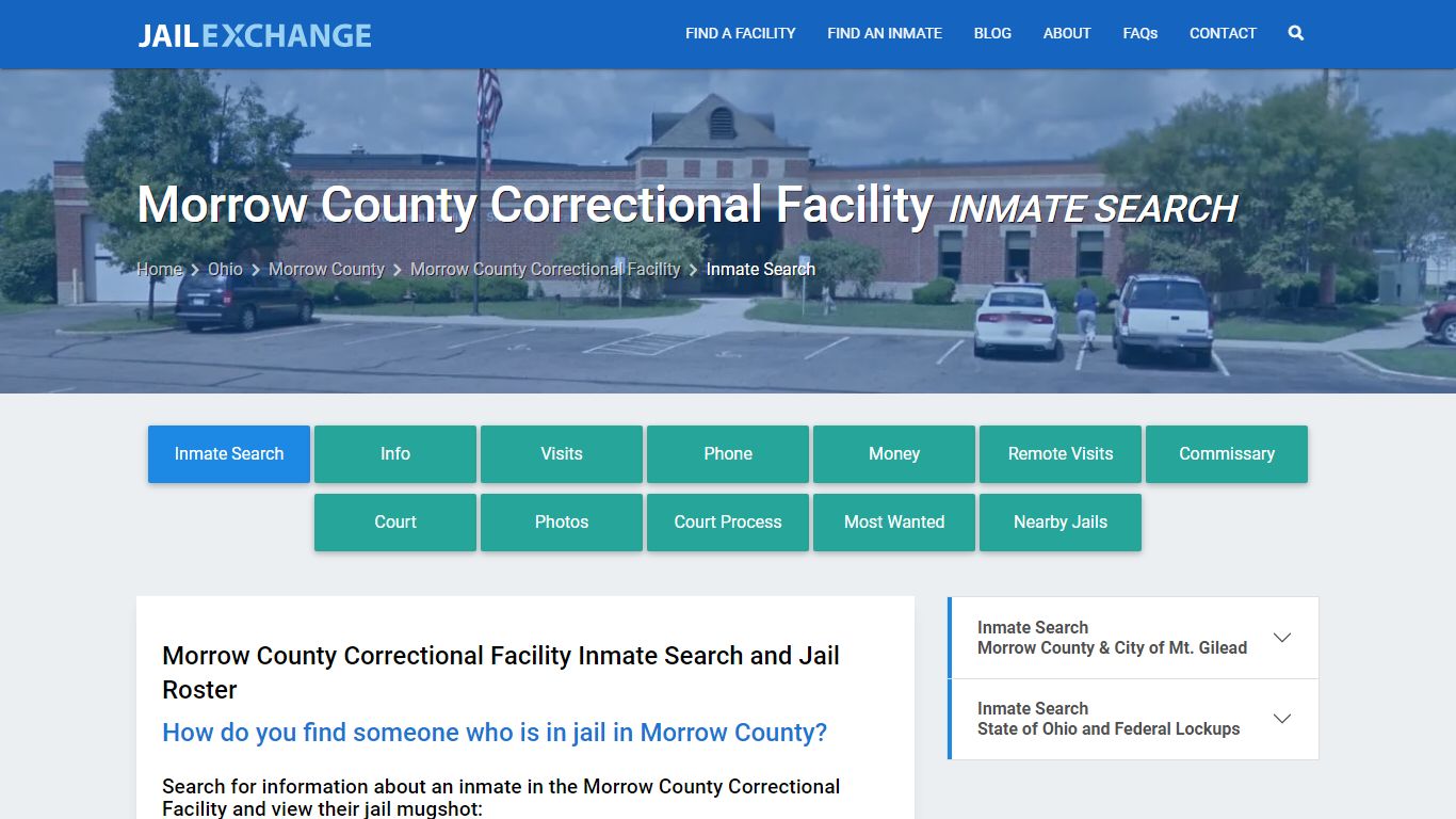 Morrow County Correctional Facility Inmate Search - Jail Exchange